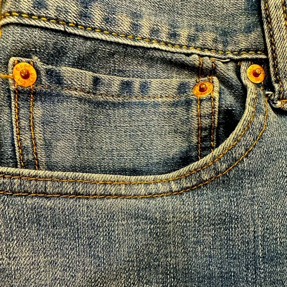 GAP MENS LIGHT WASH STRAIGHT LEG 5-POCKET BLUE JEANS SIZE 34 x 36 - Picture 3 of 7